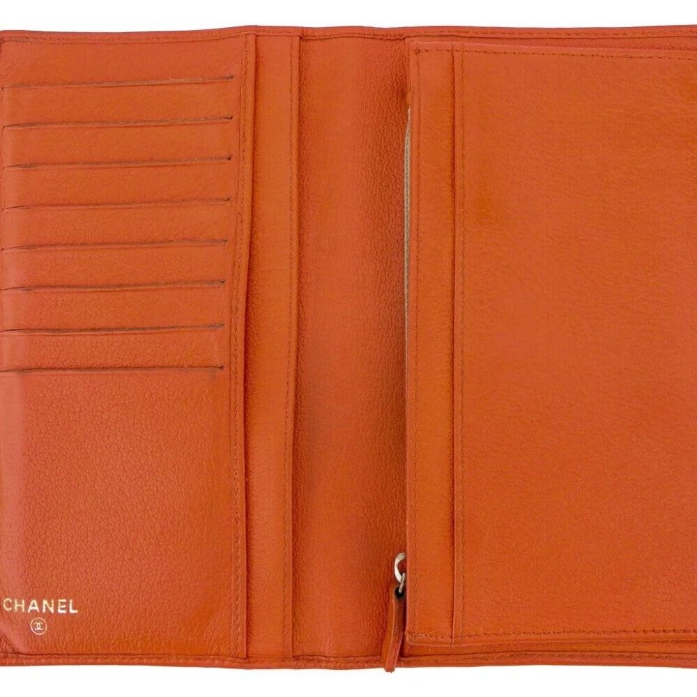 CHANEL Purse Orange Silver Women Authentic secondhand - Picture 3 of 9